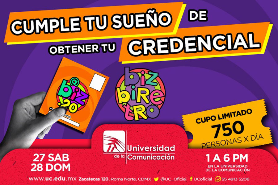 CUMPLE TU SUEÑO DE OBTENER TU CREDENCIAL BIZBIRETRO